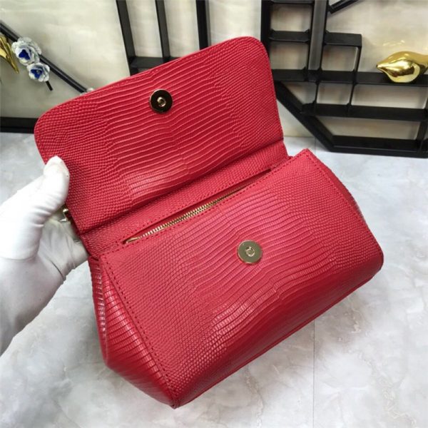 Dolce & Gabbana D&G Bag Sicily Leather Shoulder Bag - Image 5