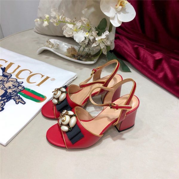 gucci Block heel sandals replica shoes