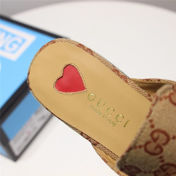 Gucci Princetown Leather Tiger Slipper Canvas GG - Image 2