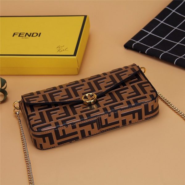Fendi three-piece wallet brown - Image 6