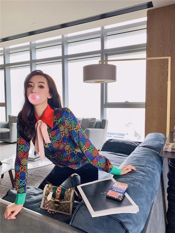 gucci silk shirt - Image 7