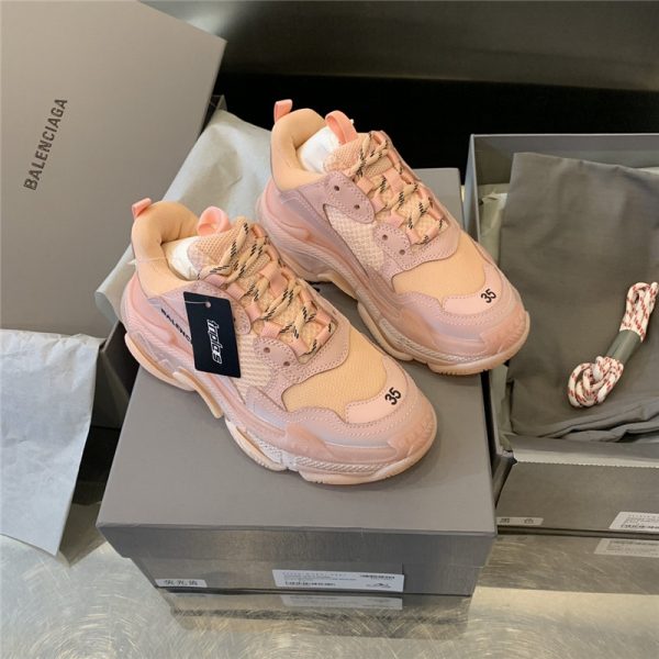 BALENCIAGA Triple S Sneakers Shoes Pink