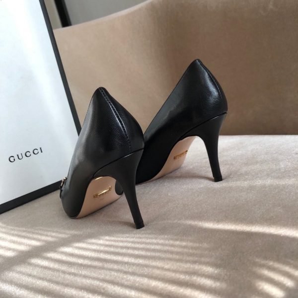 Gucci Zumi mid-heel leather pump Ladies Shoes - Image 5