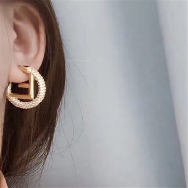 Fendi alphabet earrings - Image 3