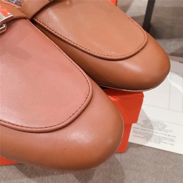 Hermes Kelly Buckle Half Slip Shoes - Image 8