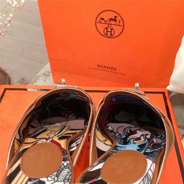 Hermes Kelly Buckle Half Slip Shoes - Image 3