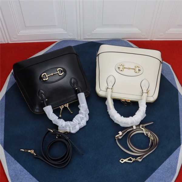 Gucci 1955 Horsebit handle bag in white - Image 8