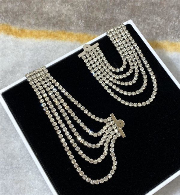 Celine tassel crystal earrings - Image 5