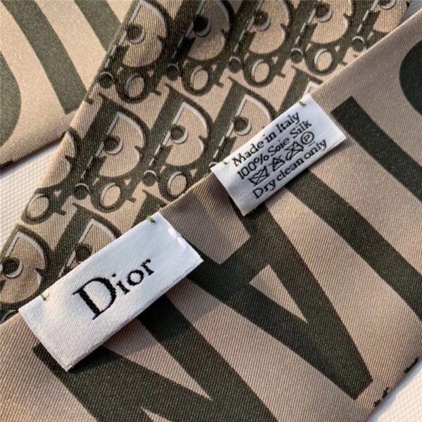 Dior letters small ribbon green - Image 6