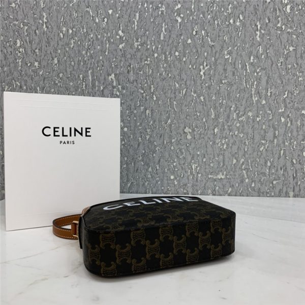 celine small camera bag in triomphe canvas replica bags - Image 8