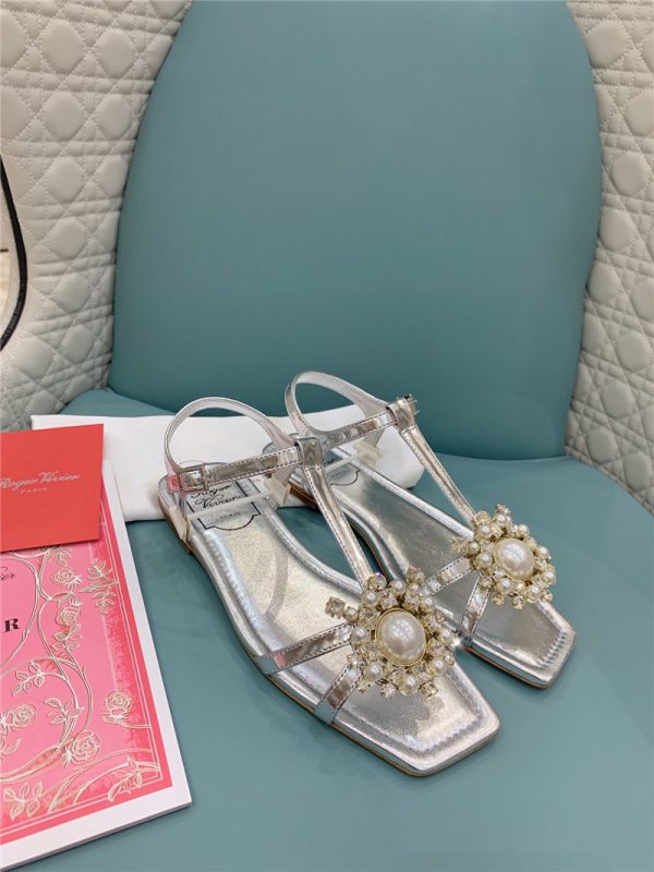 roger vivier SS Pearl Rhinestone Sandals