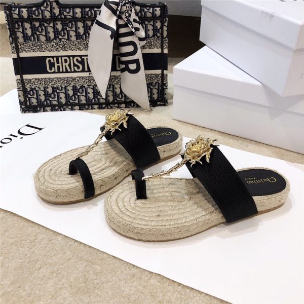 Dior 2020 ss DIOR JARDIN rose slippers - Image 5