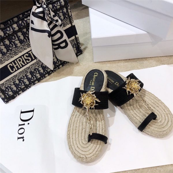 Dior 2020 ss DIOR JARDIN rose slippers - Image 6