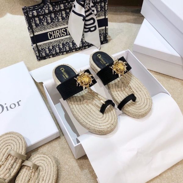 Dior 2020 ss DIOR JARDIN rose slippers - Image 7