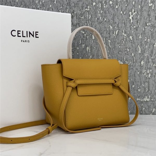 celine belt nano bag yellow - Image 5