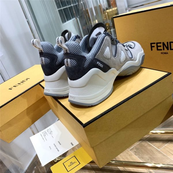 FFluid Suede and Mesh Sneakers - Image 4