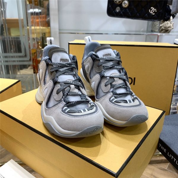 FFluid Suede and Mesh Sneakers - Image 6