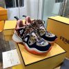 fendi FFluid Suede and Mesh Sneakers