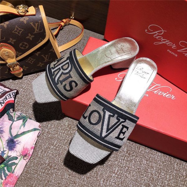vivier loves paris mules