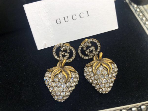 gucci Strawberry Earrings