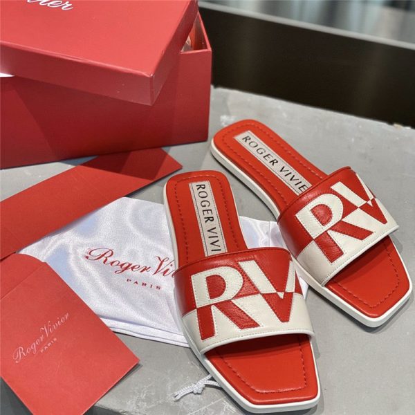 roger vivier sandals red