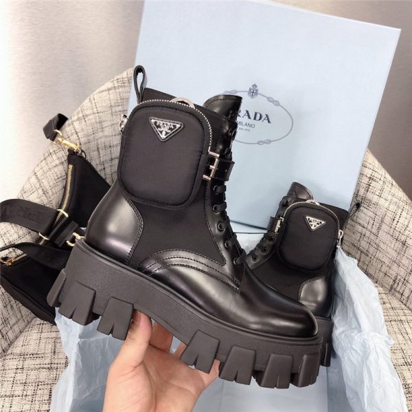 prada boots with bags