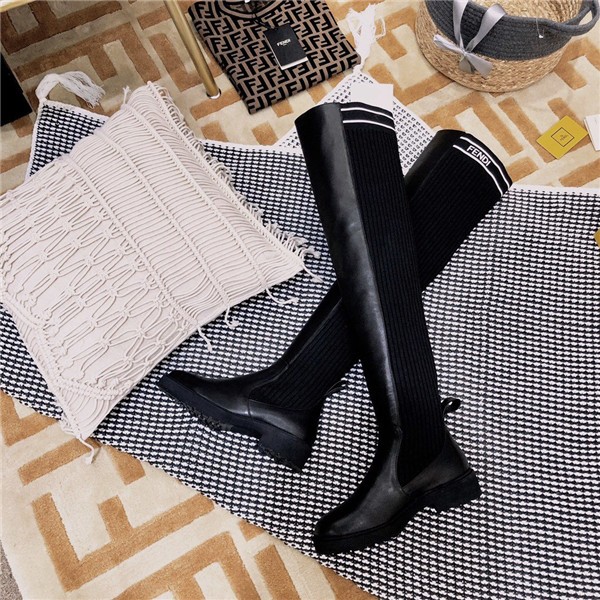 fendi Rockoko FF combat boots replica shoes