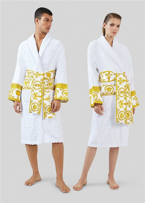 versace bathrobe white