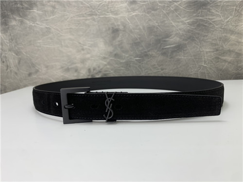 ysl leather belt