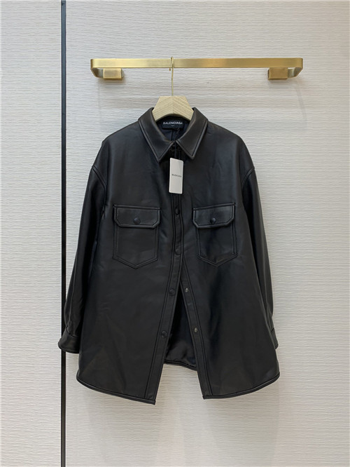 balenciaga jacket leather womens