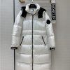 moncler hanoverian long hooded down jacket