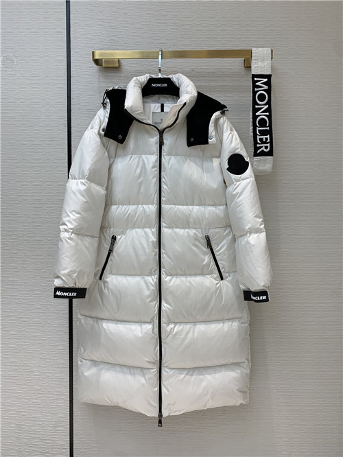 moncler hanoverian long hooded down jacket