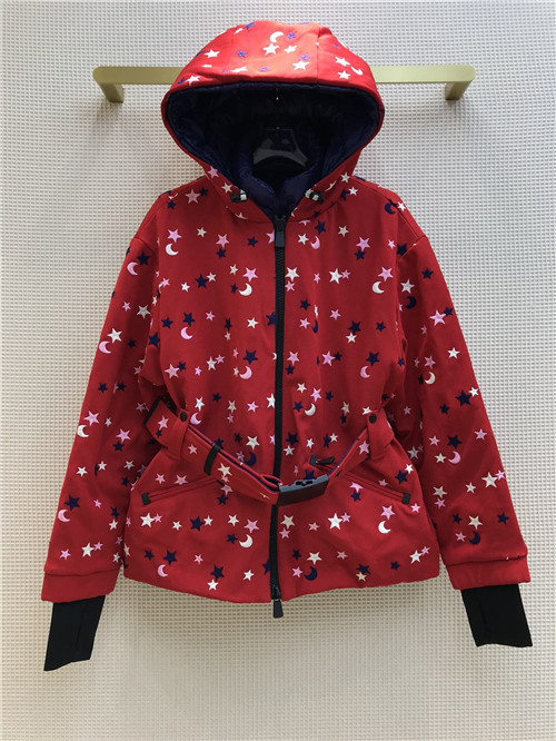 red moncler jacket