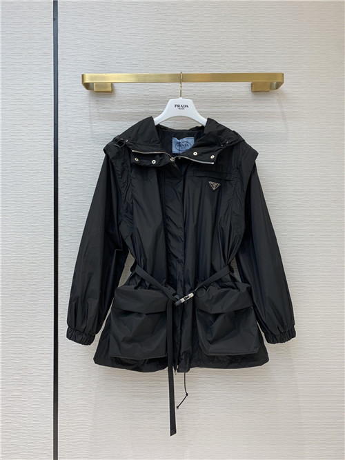 prada hooded windbreaker jacket