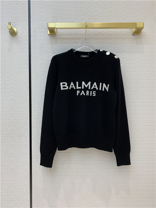 balmain cashmere wool sweater