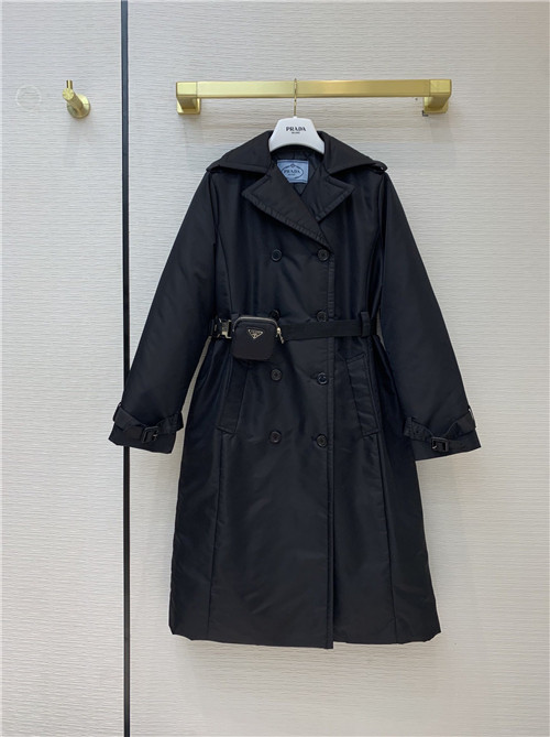 Prada long trench coat jacket