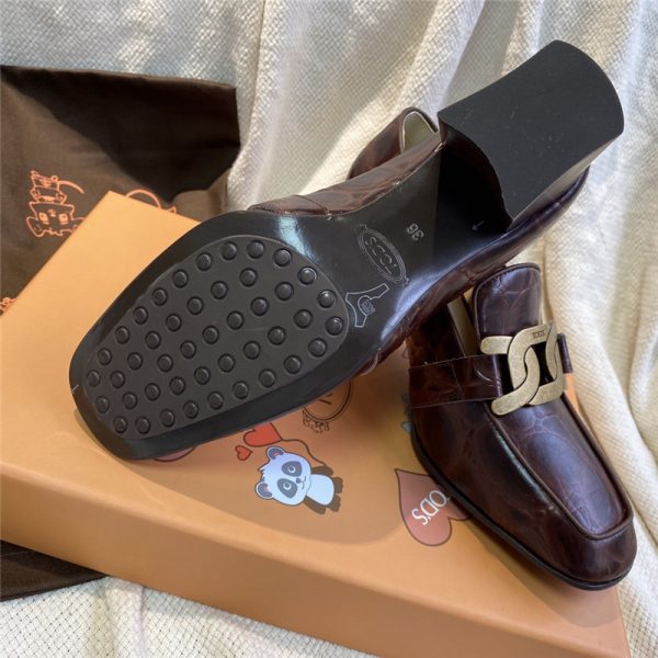 tod’s kate pumps leather loafers - Image 7