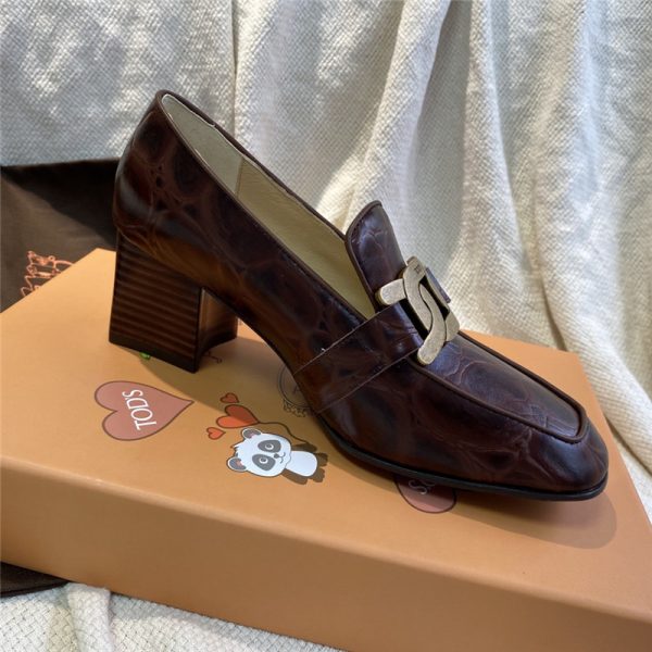 tod’s kate pumps leather loafers - Image 8