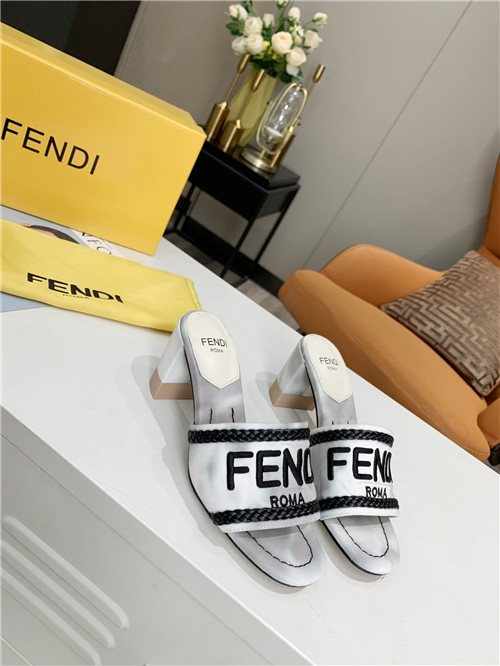fendi logo sandals