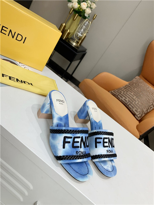 fendi logo sandals
