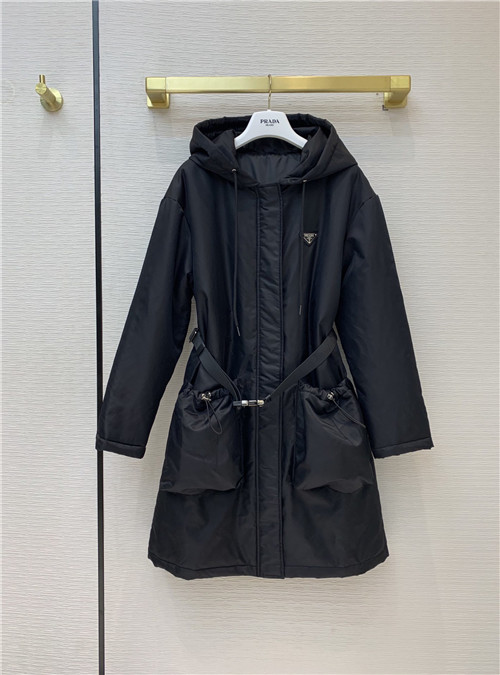 prada hooded windbreaker womens