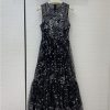 dior embroidered lace dress