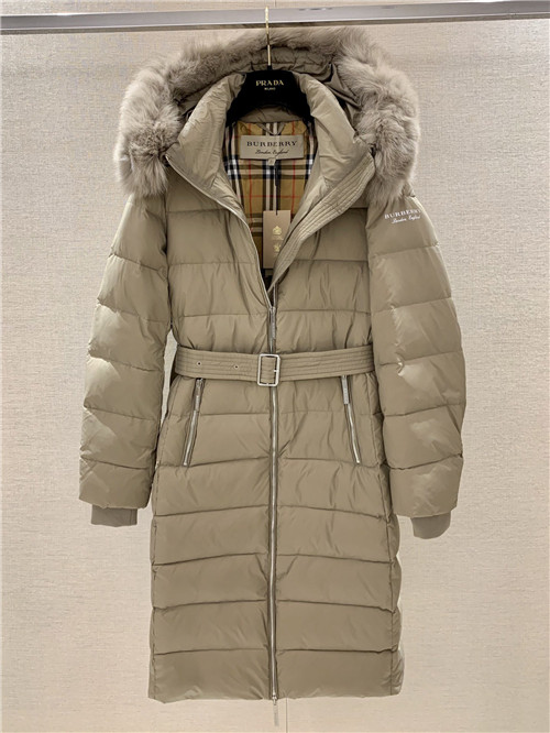 burberry long down jacket