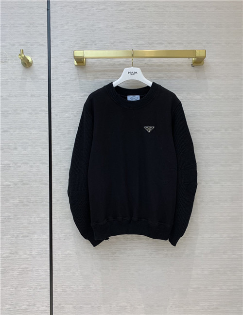 prada logo sweater womens