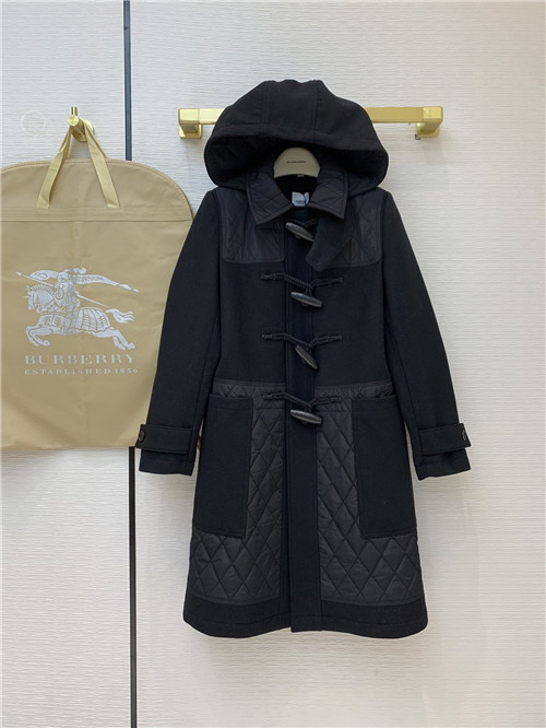 burberry wool horn button coat