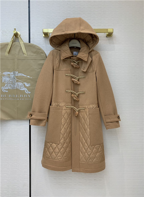 burberry wool horn button coat