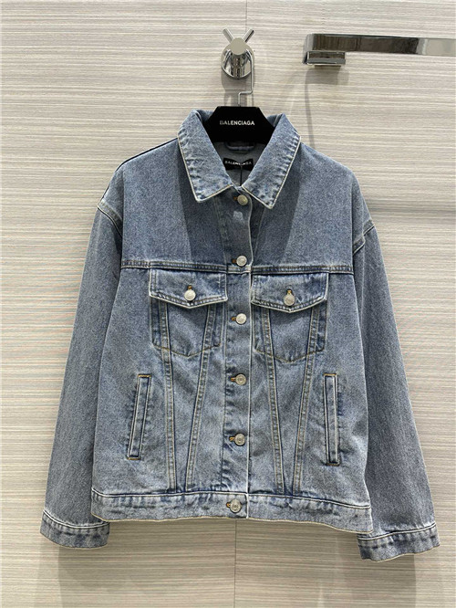 balenciaga denim jacket coat
