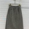 gucci wool tweed long skirt