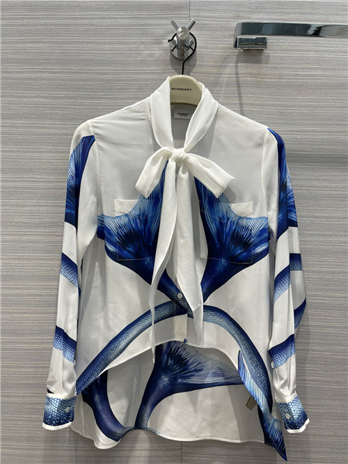 burberry 100% silk shirt