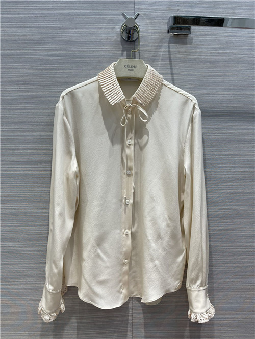 celine silk shirt